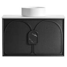 Laguna 900mm Wall Hung Vanity Package with Shaving Cabinet